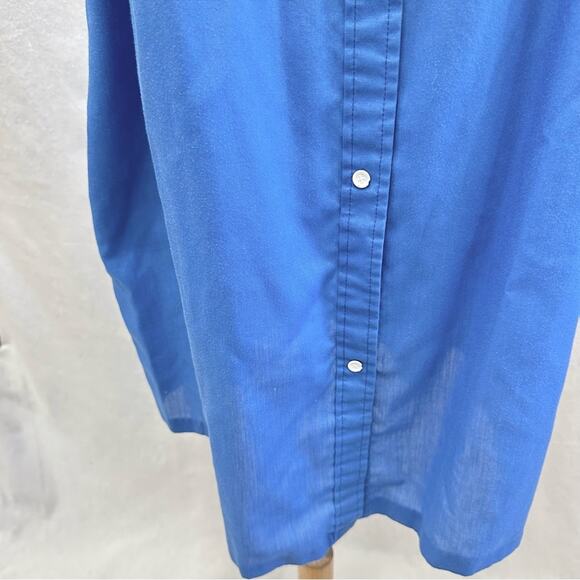 Lara Dee by Charm vintage 70s snap front house dress kaftan size 42-44 - Picture 7 of 16